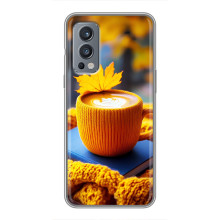 Чохол з унікальним дизайном 'Осінь з кавою' для OnePlus Nord 2 – Кава з жовтим