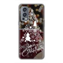 Рождественские Чехлы для OnePlus Nord 2 (VPrint) (Елочка узорная)
