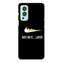 Силиконовый Чехол на OnePlus Nord 2 с картинкой Nike (Later)