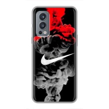 Силіконовый Чохол на OnePlus Nord 2 з картинкою НАЙК (Nike дим)