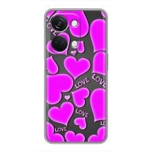 Чехлы для любимой на OnePlus Норд 3 5G (VPrint) (Pink hearts)
