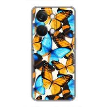 Чохол з принтом для OnePlus Норд 3 5G - (Прикольні) (AlphaPrint) (Яскраві метелики)