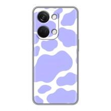 Чохол з принтом корови на OnePlus Норд 3 5G – Фіолетовий принт