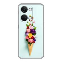 Чехлы с тематикой "ЦВЕТЫ" на OnePlus Nord 3 5G (Цветок-мороженное)