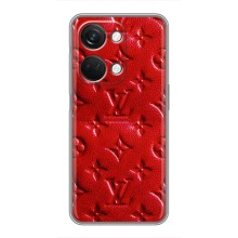 Текстурный Чехол Louis Vuitton для ВанПлас Норд 3 5g (Красный ЛВ)