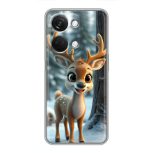 Яскравий чохол для OnePlus Nord 3 5G з Зимові Оленята – Оленятко в лісі