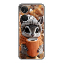 Печатный чехол «Зверята с кофе» для OnePlus Nord 3 5G