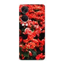 Чохли з квітами для OnePlus Nord 4 (VPrint) (Квіти червоні)