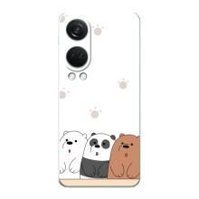 Чехлы с изображением разных животных для OnePlus Nord 4 (Удивленные медвеженки)