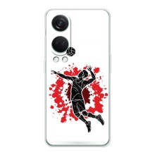 Чохли з прінтом Спортивна тематика для OnePlus Nord 4 – Волейболіст