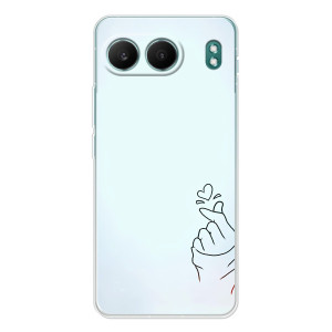 Чехлы (Знак сердечка) на OnePlus Nord 4 – Сердце на голубом