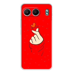 Чехлы (Знак сердечка) на OnePlus Nord 4 – Сердце на красном