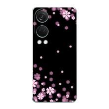 Чохол для OnePlus НоРД 4 - з принтом (Дизайнерські) (AlphaPrint) (Квіти маленькі)