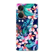Чохол для OnePlus НоРД 4 - з принтом (Дизайнерські) (AlphaPrint) (Мальовничі квіти)
