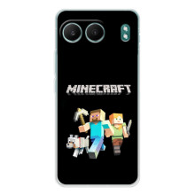 Чехол Майнкрафт на OnePlus Nord 4 (AlphaPrint) Minecraft (герои Minecraft)
