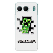 Чехол Майнкрафт на OnePlus Nord 4 (AlphaPrint) Minecraft (крипер Майнкрафт)