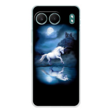 Чехол для ВанПлас Норд 4 - (Единорожки - Новинки) (AlphaPrint) (Единорог)