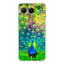 Чехол с птицами на OnePlus Nord 4 (VPrint) (Яркий Павлин)