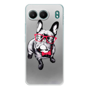 Чехол (ТПУ) Милые собачки для OnePlus Nord 4 – Бульдог в очках