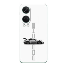 Чохол з авто Порше для OnePlus Nord 4 – білий порше