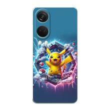 Чохол з Пікачу на OnePlus Nord 4 – Лого Пікачу