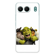 Друкований чохол з принтом Шрек для OnePlus Nord 4 – Шрек осел і кіт