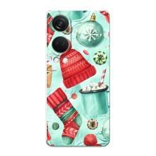 Новорічні Чохли для OnePlus НоРД 4 (VPrint) (Одяг НР)