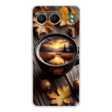 Чохол з унікальним дизайном 'Осінь з кавою' для OnePlus Nord 4 – Темна кава