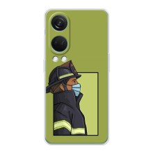 Силиконовый бампер (Работники) на OnePlus Nord 4 (Пожарник)
