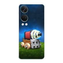 Силиконовый Чехол (атрибутика Клеш Роял) для OnePlus Nord 4 (Пушка)