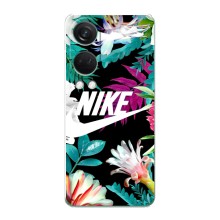 Силиконовый Чехол на OnePlus Nord 4 с картинкой Nike – Цветочный Nike