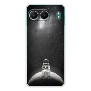 Силиконовый Чехол с принтом "Космонавты" на OnePlus Nord 4 – Космонавт романтик