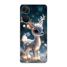 Яскравий чохол для OnePlus Nord 4 з Зимові Оленята – Блискуче оленятко