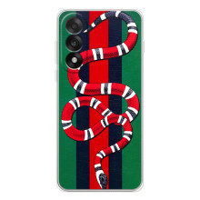 Чехлы ГУЧЧИ для Норд 5 (AlphaPrint) (Gucci змия)