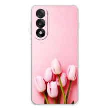 Чехлы с картинкой (Тюльпаны) на Норд 5 – Розовые тюльпаны