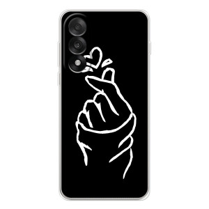 Чохол (Знак сердечка) для OnePlus Nord 5 – Сердечко на чорному