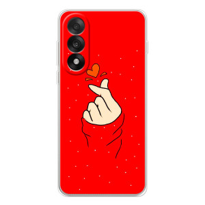 Чохол (Знак сердечка) для OnePlus Nord 5 – Сердечко на червоному