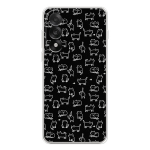 Чехол на тематику: Коты для OnePlus Nord 5 – Котики на черном