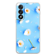 Чехол с Цветами для OnePlus Nord 5 – ромашки на голубом