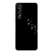 Чехол с картинками на черном фоне для OnePlus Nord 5 – Ноты