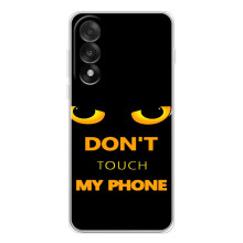 Чехол с Прикольным принтом на OnePlus Nord 5 (Не трогай мой телефон)