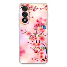 Чехол с принтом САКУРЫ на OnePlus Nord 5 – Бабочки на сакуре