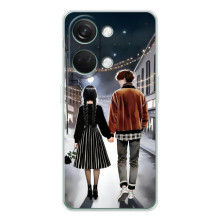 Чехол с дизайном Венздей 2 на OnePlus Nord 5 – Уэнсдей и Тайлер