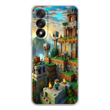 Чохол з картинками Майнкрафт для  – Місто Майнкрафт