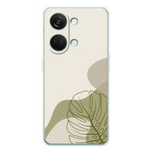 Силиконовый чехол с принтом в цветах на OnePlus Nord 5 – Монстера зелёная