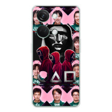 Чехол Гра в кальмара для OnePlus Nord 5 – Персонажи игры кальмара