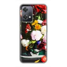 Брендновые Чехлы для OnePlus Nord CE 2 (5G) (IV2201) - (PREMIUMPrint) (Nike цветы)