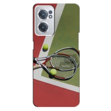 Чехлы с принтом Спортивная тематика для OnePlus Nord CE 2 (5G) (IV2201) (Ракетки теннис)