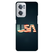 Чехол Флаг USA для OnePlus Nord CE 2 (5G) (IV2201) (USA)