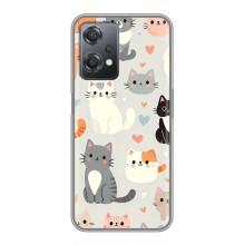 Чехол с рисунком кот на OnePlus Nord CE 2 (5G) (IV2201) – Коллаж котов